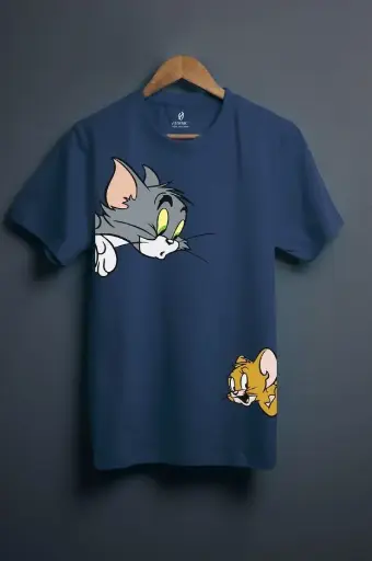Tom and jerry printed tshirt