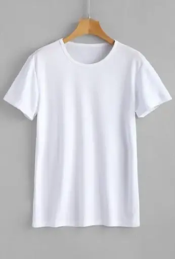 Plain white tshirt with personalized theme or print